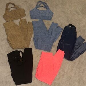 7pc Bombshell Sportswear Leggings/ Sports Bras in Multiple Colors